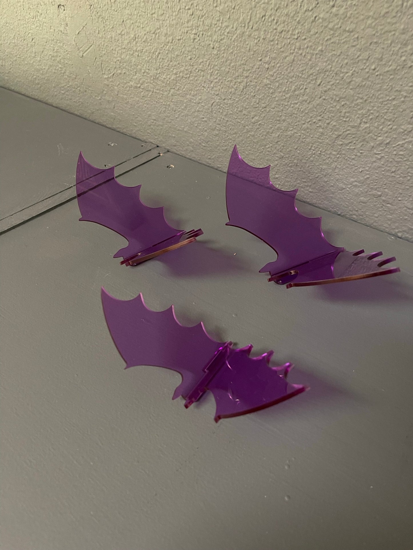 Acrylic 3D Bat Set