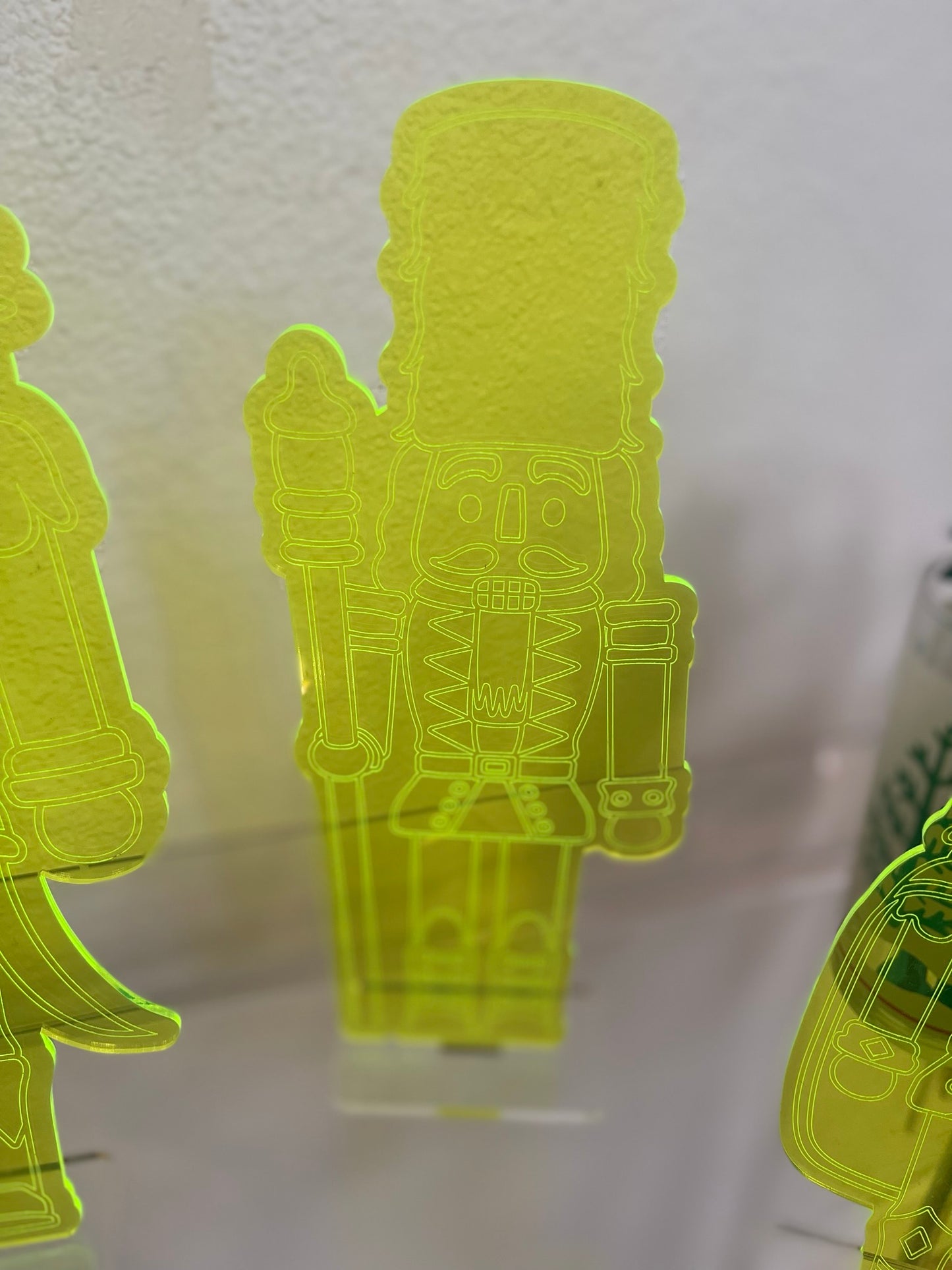 Bright Acrylic Nutcracker Stand Up - 10"