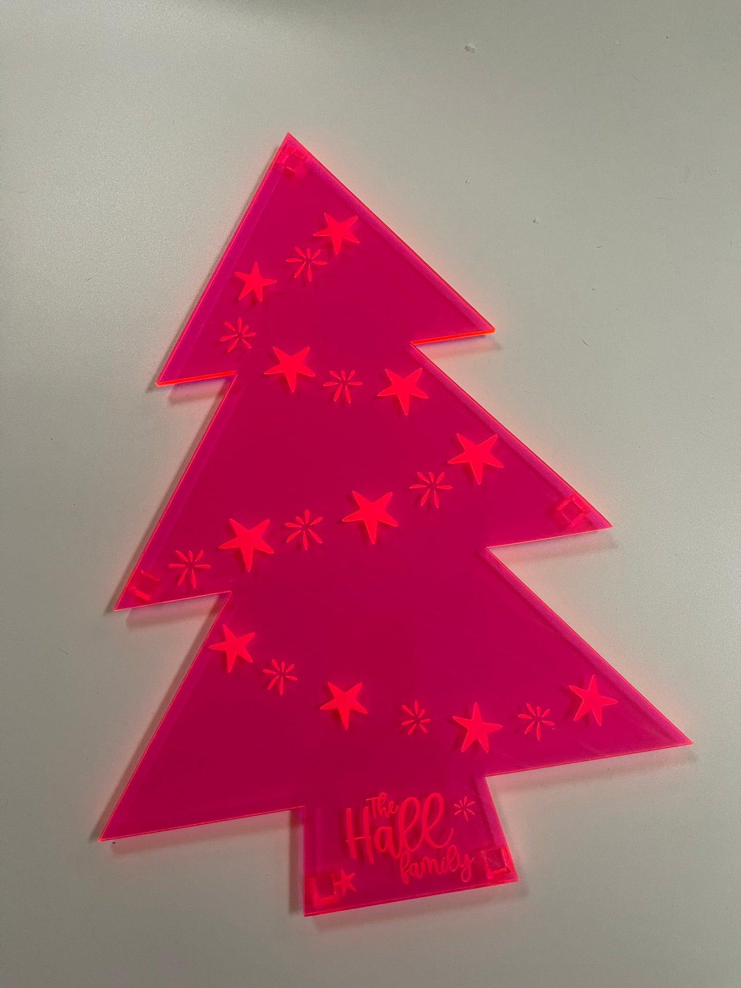 Acrylic Christmas Tree Serving Board