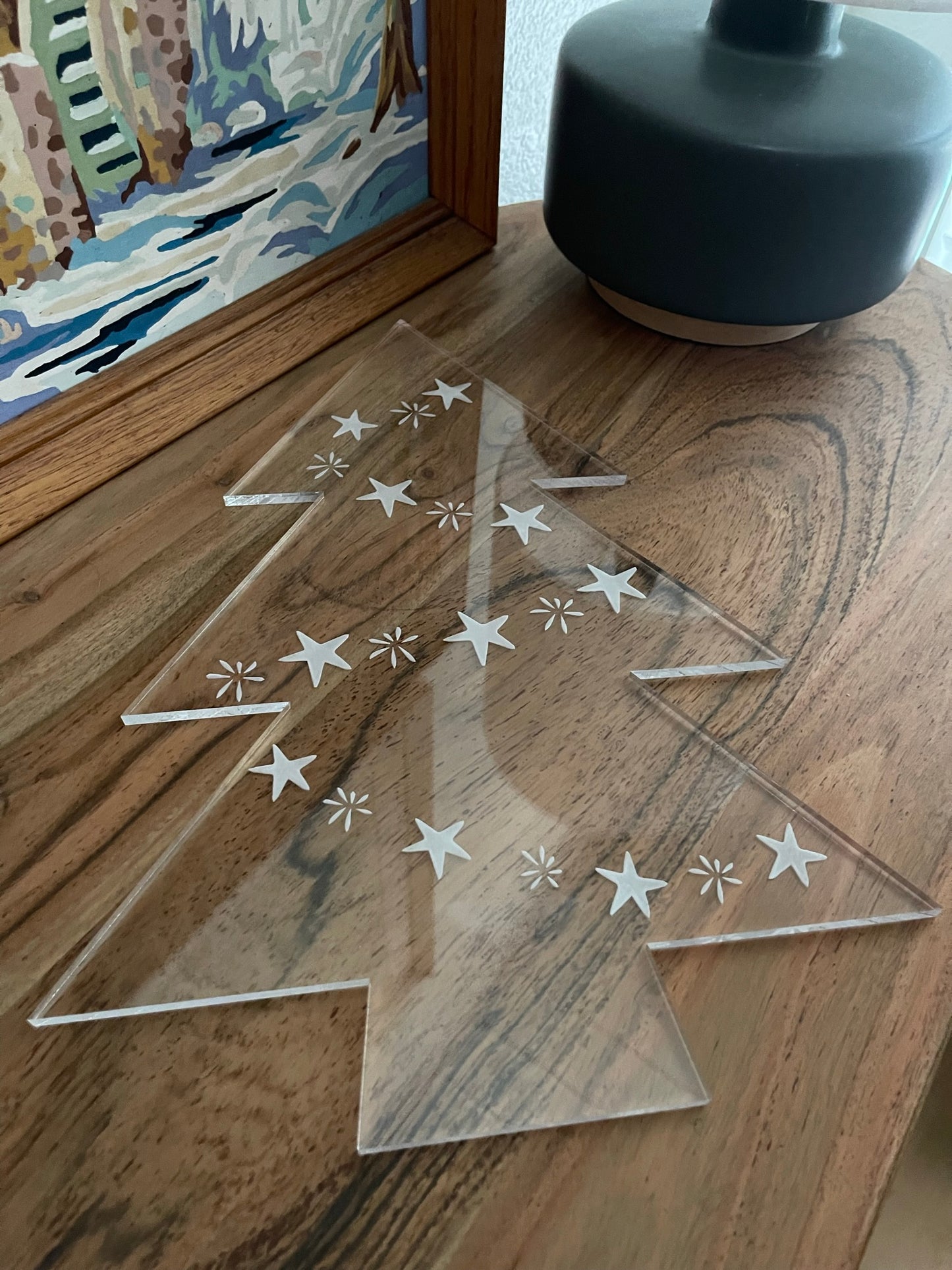 Acrylic Christmas Tree Serving Board