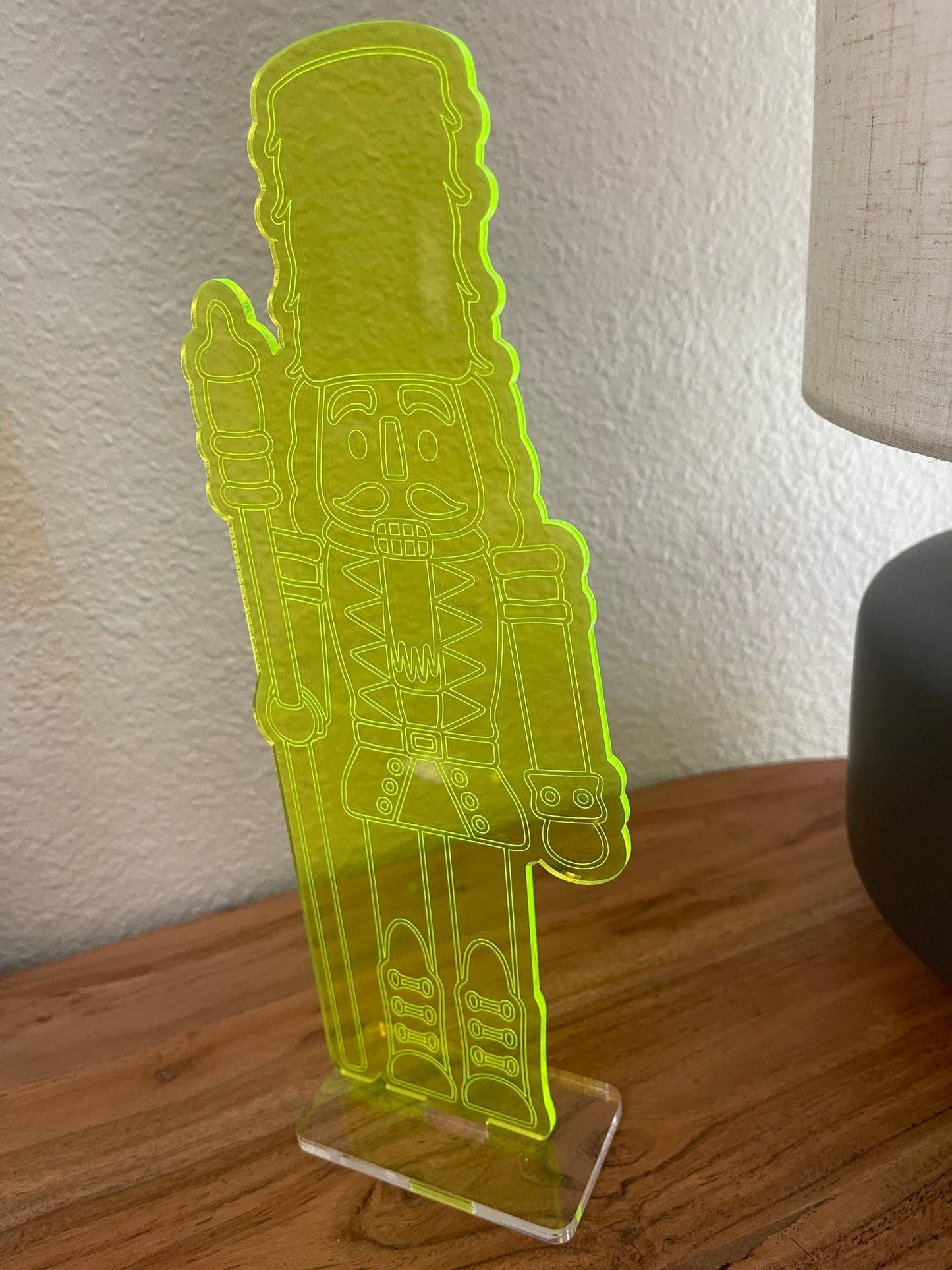Bright Acrylic Nutcracker Stand Up - 10"