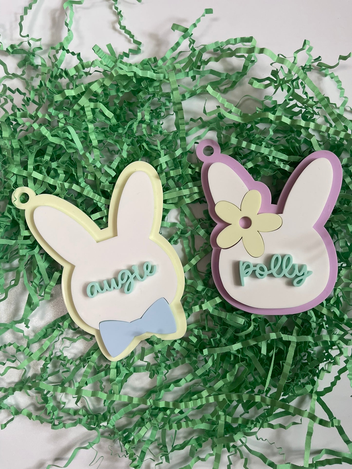 Easter Basket Tag with Flower