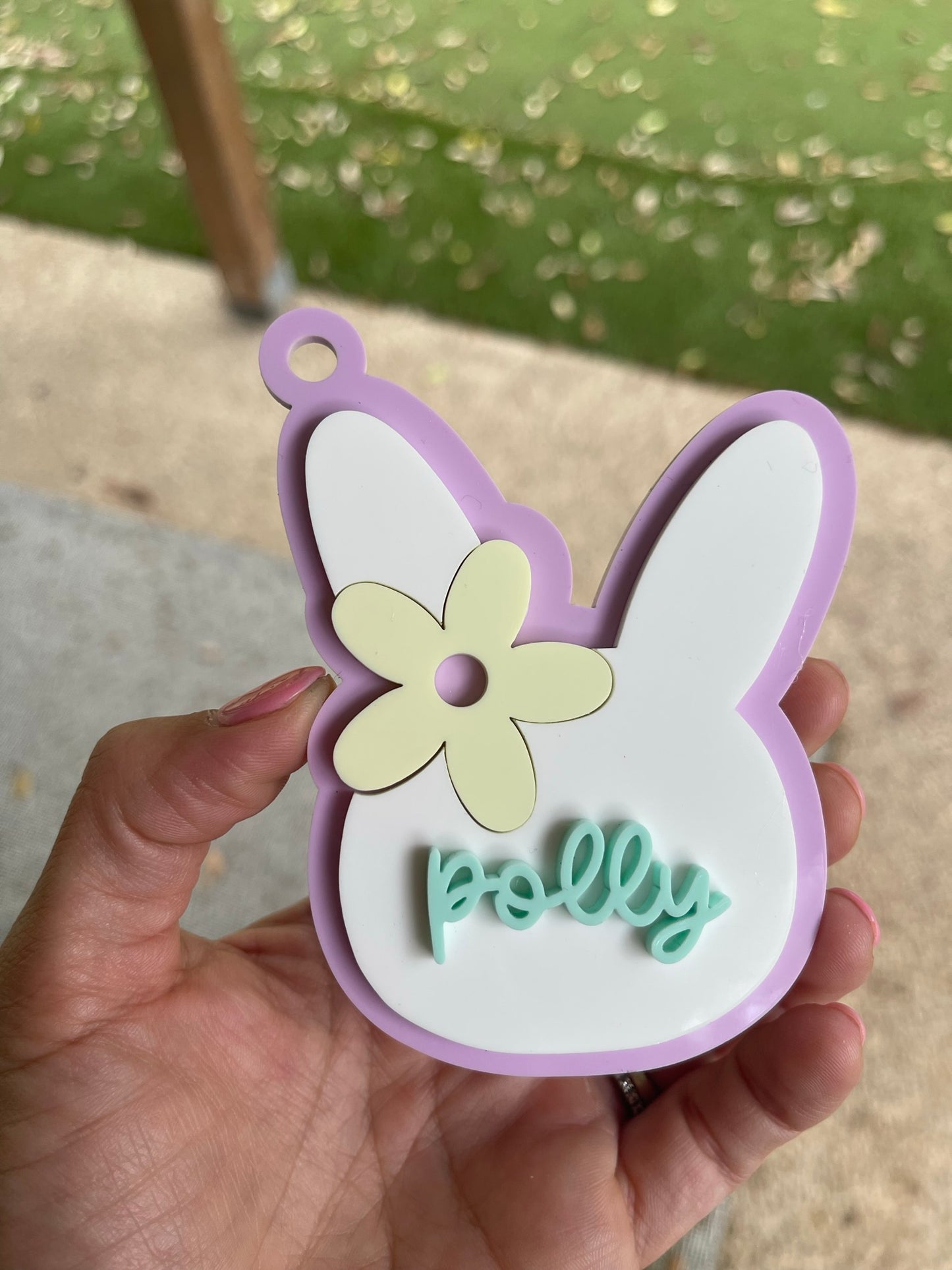 Easter Basket Tag with Flower
