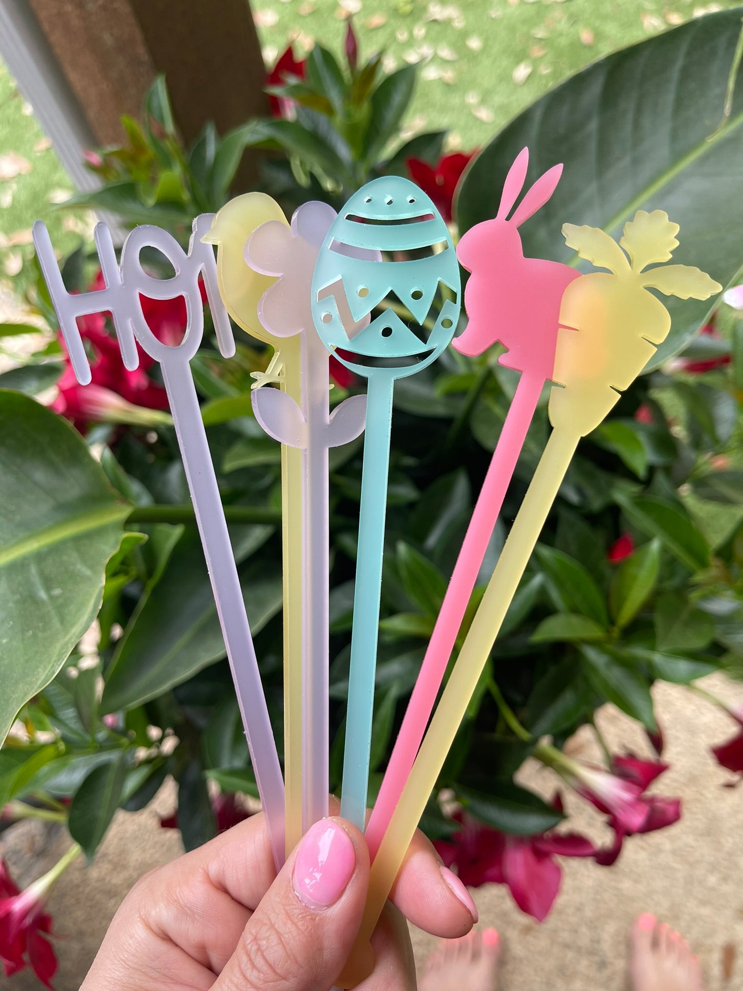 Easter Swizzle Sticks