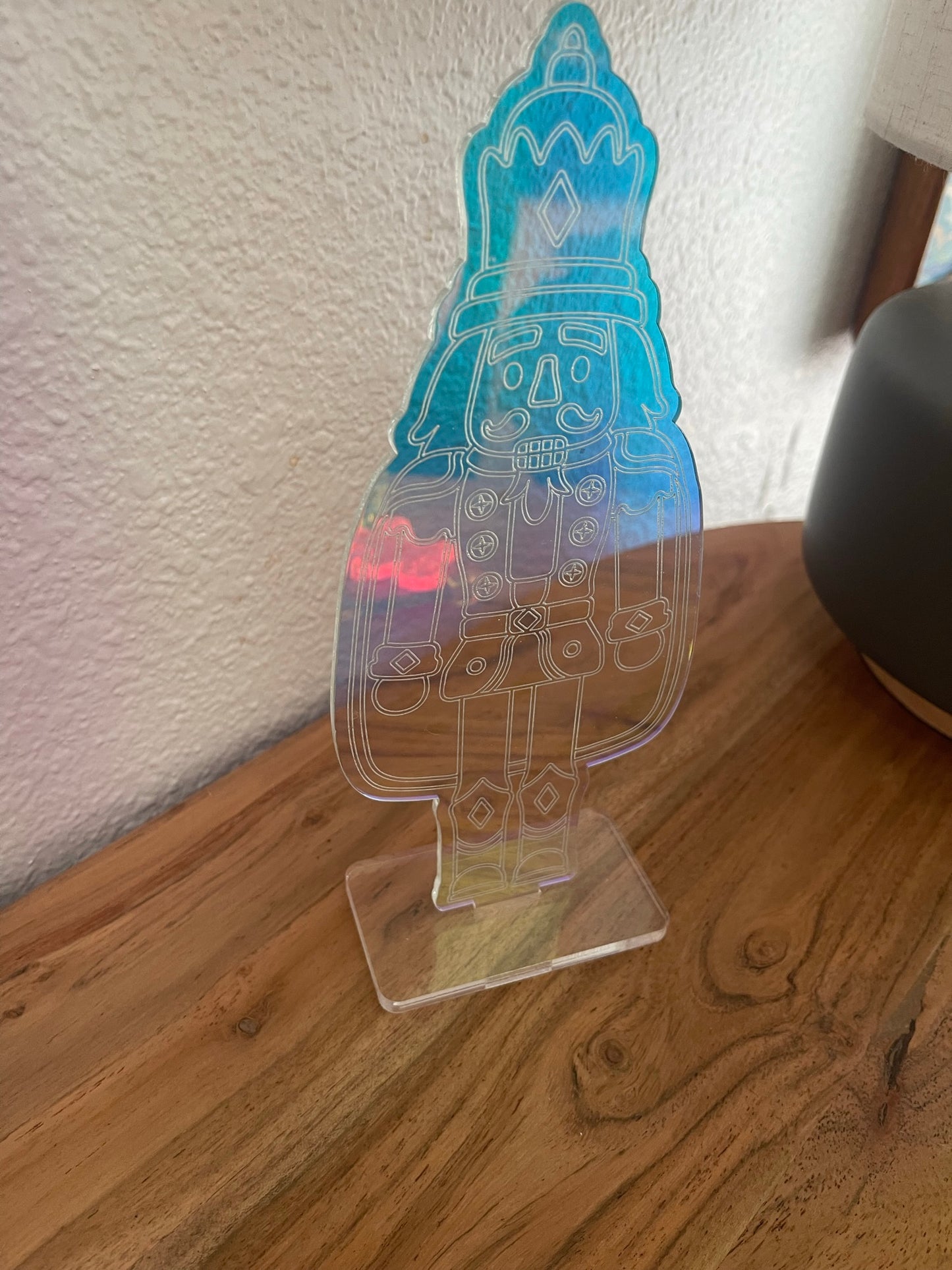Bright Acrylic Nutcracker Stand Up - 8"